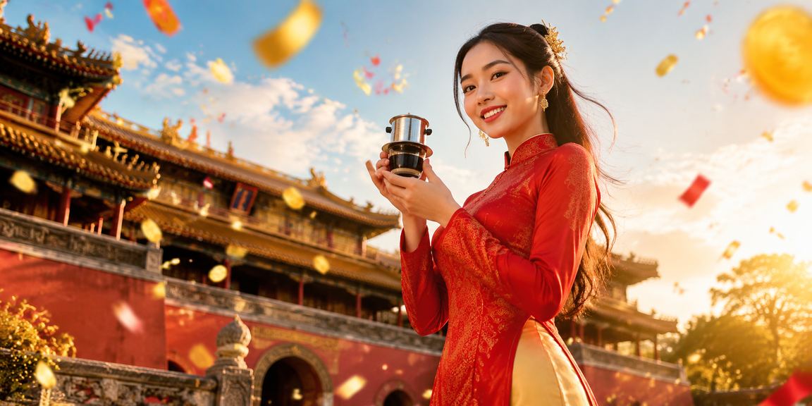 Người dùng tại Huế kiểm tra bảo mật tài khoản giải thưởng bên ly cà phê sáng